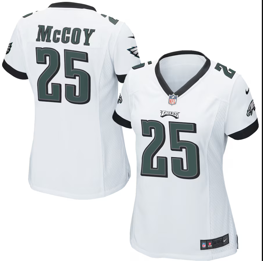 Men Philadelphia Eagles #25 McCoy white New Nike Limited 2025 NFL Jersey->more nhl jerseys->NHL Jersey
